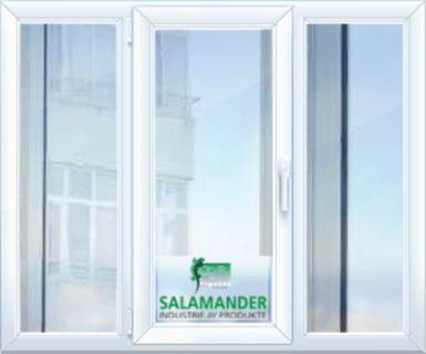 Пластиковое окно с двумя створками Salamander